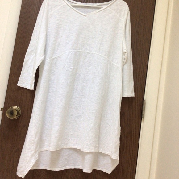 NEW Cut Loose white swing tunic top cotton linen, artsy, sz XL - Picture 12 of 13